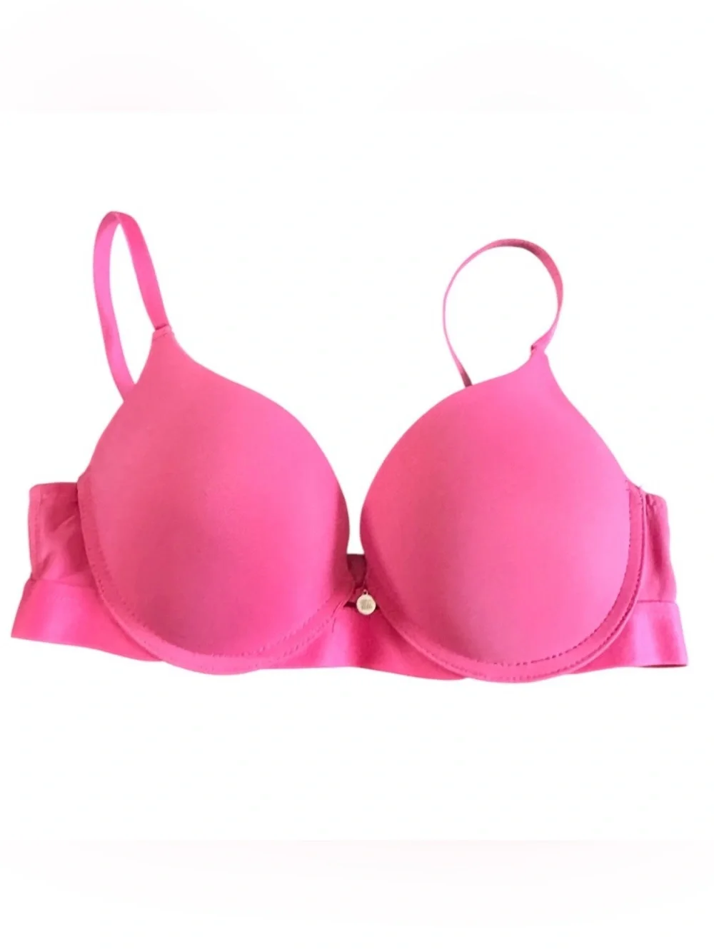 Steve Madden 36C Hot Pink T-Shirt Bra Underwire Molded Cups. Seamless smoothing